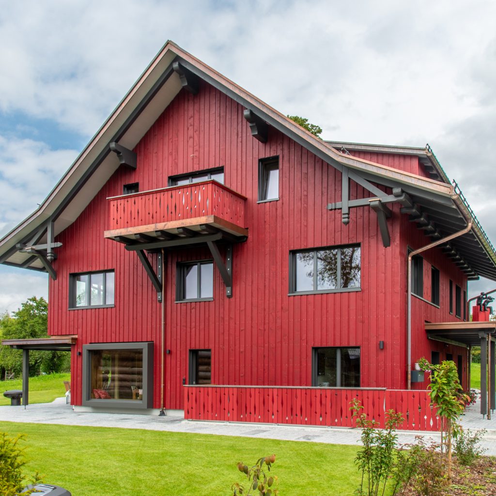 Holzfassade für Einfamilienhäuser Massivholzböden